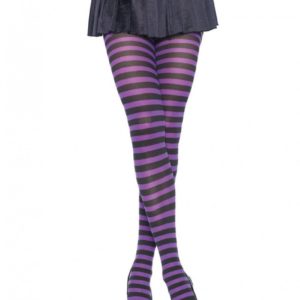 PANTIMEDIA DE RAYAS LEG AVENUE PLUS SIZE MODELO 7100Q