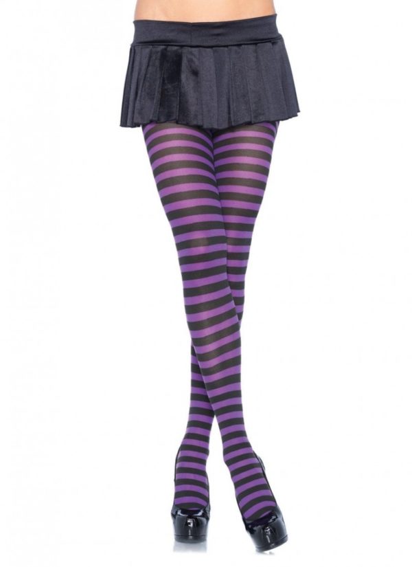 PANTIMEDIA DE RAYAS LEG AVENUE PLUS SIZE MODELO 7100Q